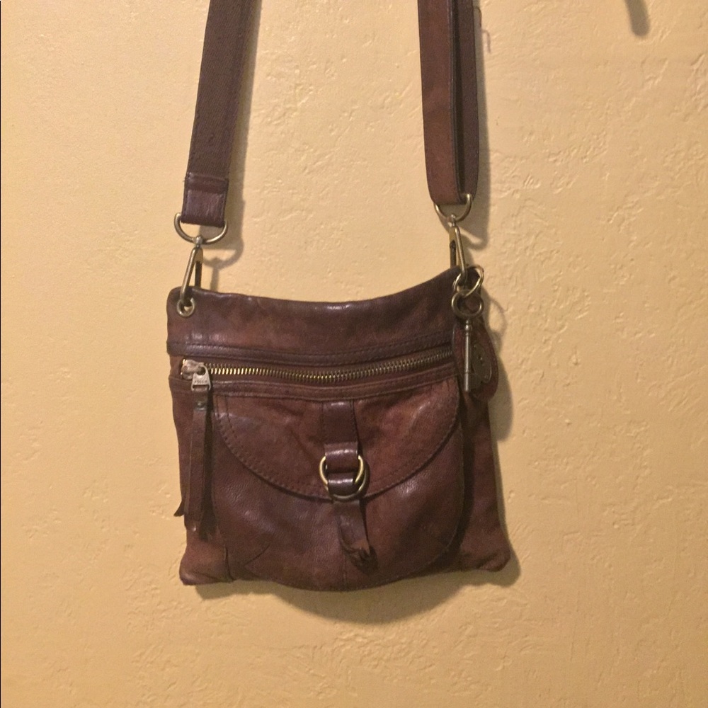 Fossil Leather Crossbody/Shoulder Bag